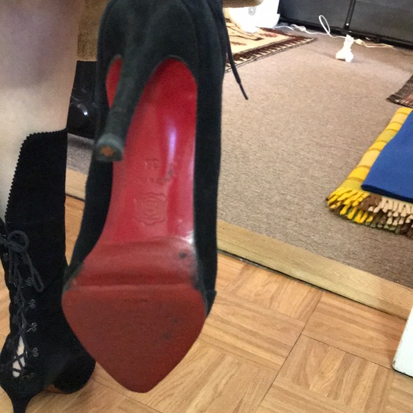 Christian Louboutin Shoes - Christian Louboutin boots,suede,3.5 inches, size 6